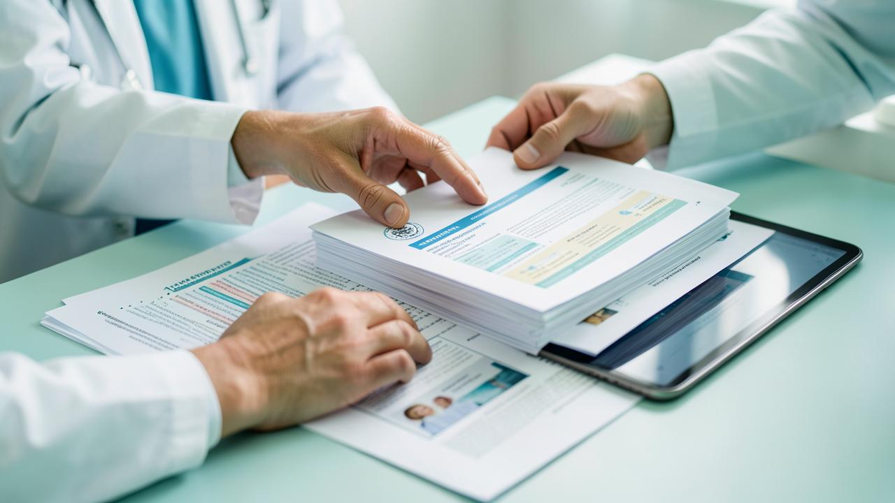 Clinicians bringing scattered medical reports together into one review